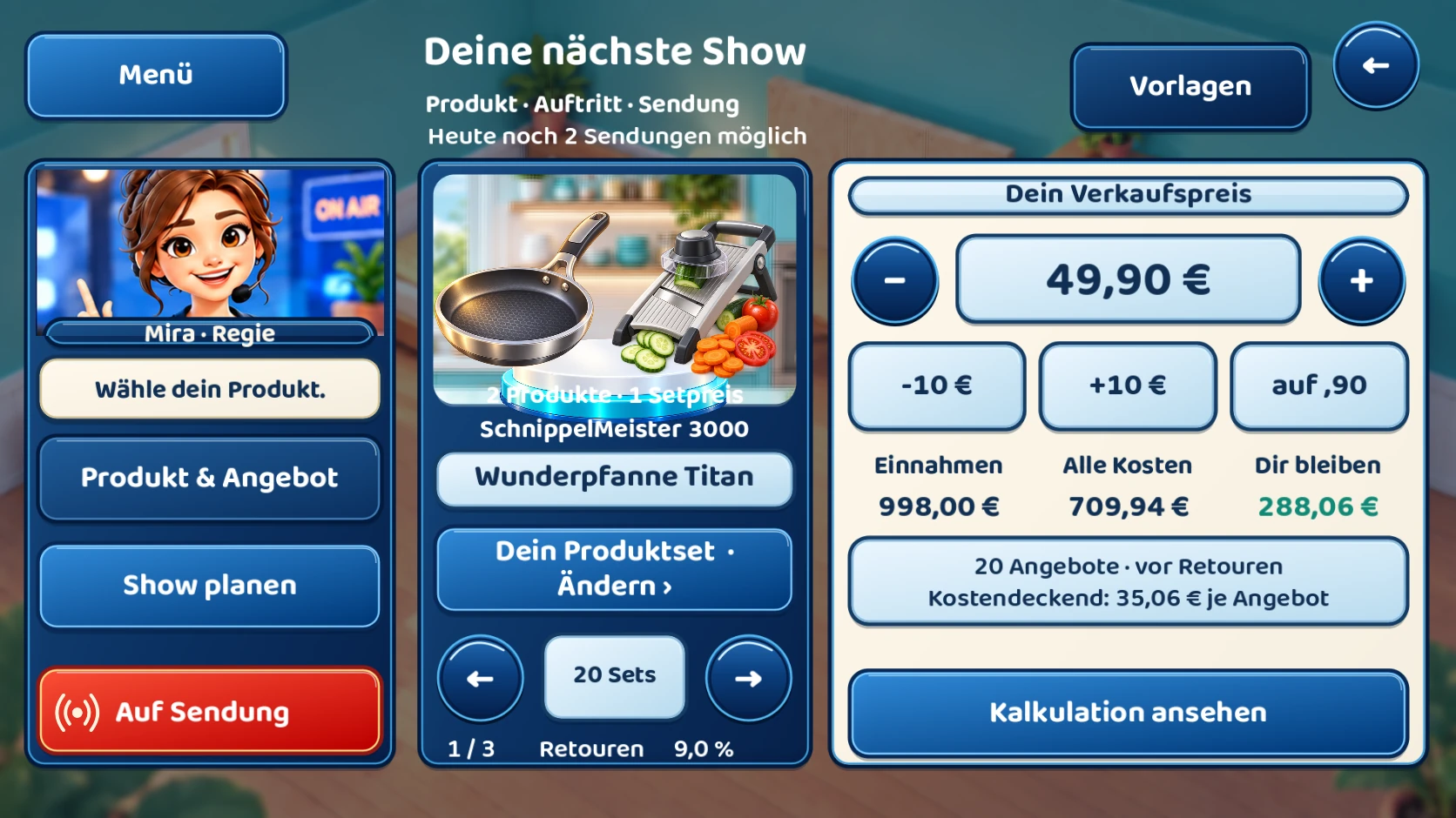 Planung eines Angebots mit mehreren Produkten